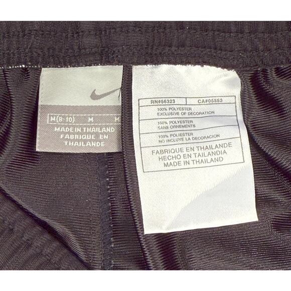 Nike Tear Away Snap Basketball Warmup Pants Y2K Black Red White Stripe Vintage - Picture 6 of 7